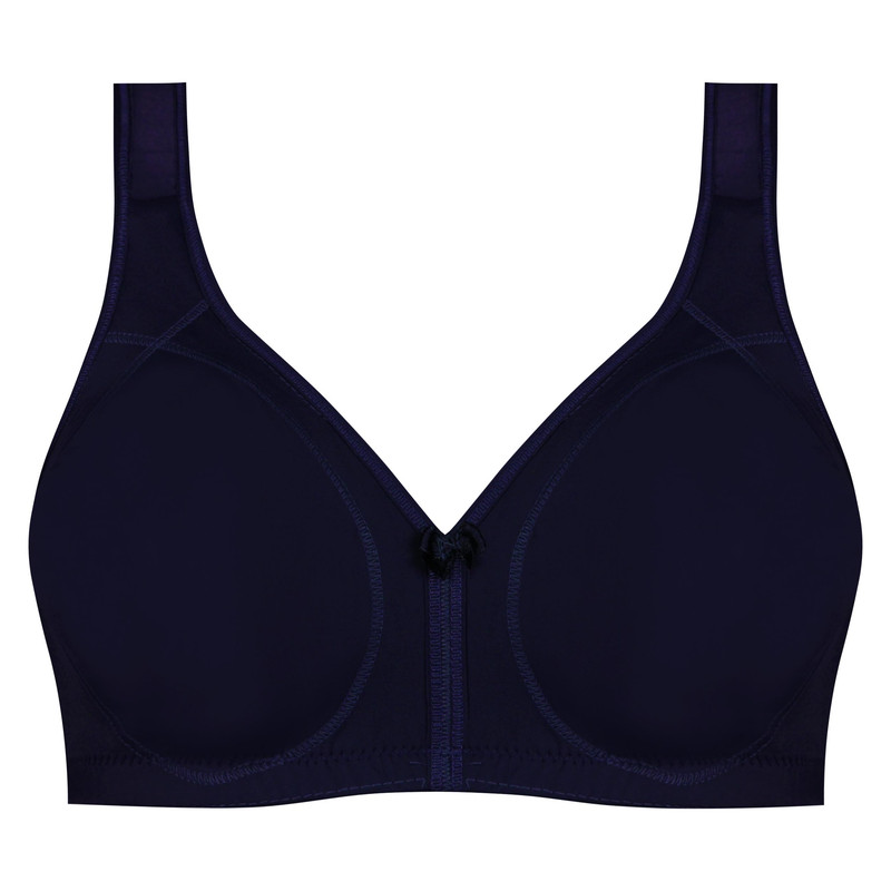 سوتین زنانه اما مدل بدون فنر کد 4929-3022 رنگ سرمه ای