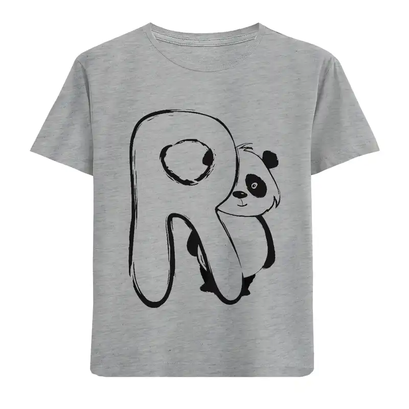 تی شرت آستین کوتاه بچگانه مدل پانداF766 R