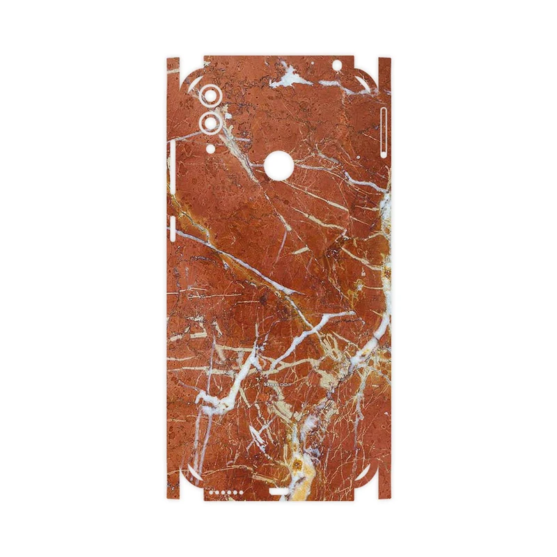 برچسب پوششی ماهوت مدل Red Marble-FullSkin مناسب برای گوشی موبایل آنر 8C