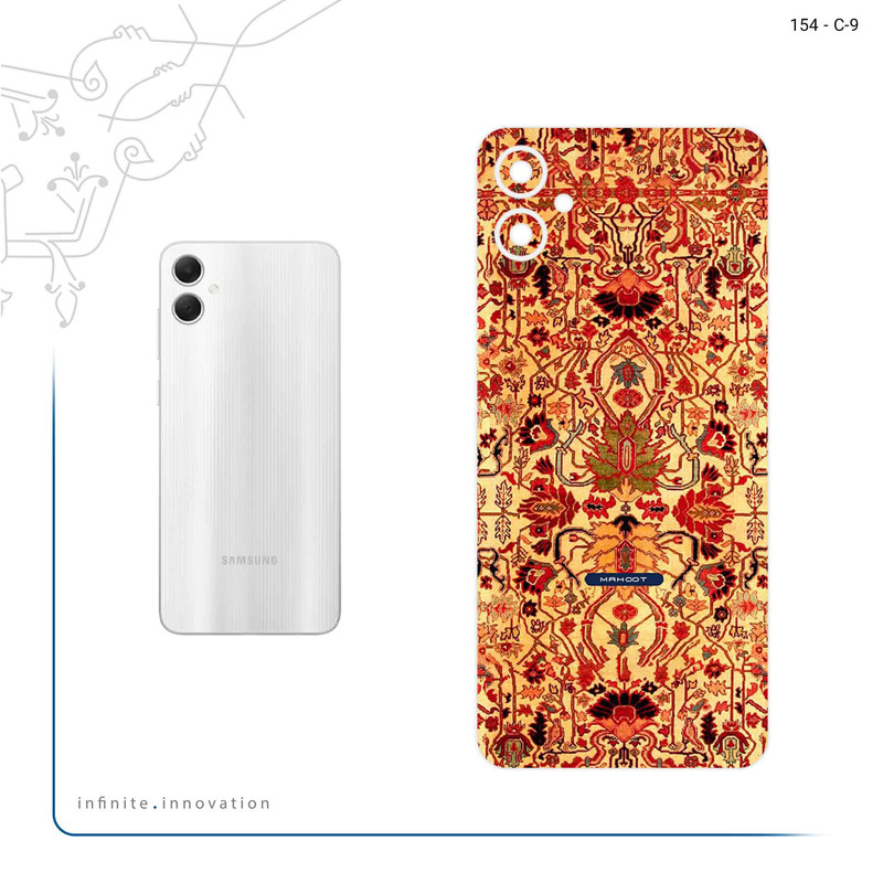 برچسب پوششی ماهوت مدل Persian_Carpet_Yellow مناسب برای گوشی موبایل سامسونگ Galaxy A05