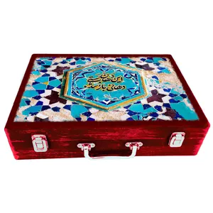 جعبه هدیه مدل چمدان طرح کاشی کد WSL571