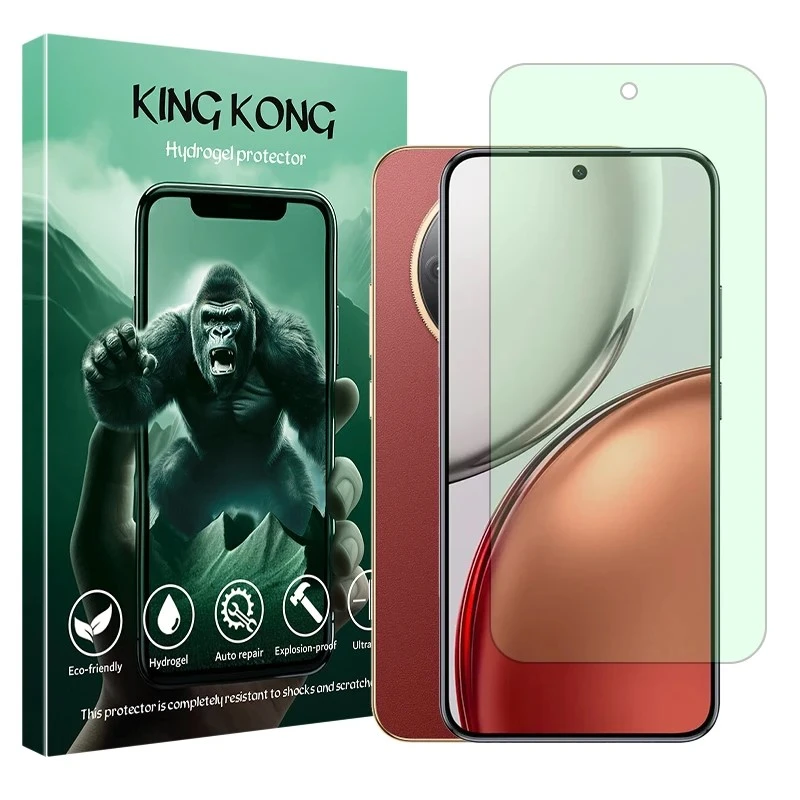 محافظ صفحه نمایش آنتی گرین کینگ کونگ مدل هیدروژلی مناسب برای گوشی موبایل آنر X9d