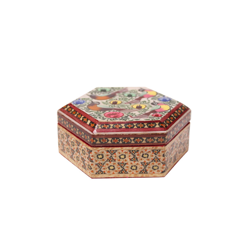 جعبه جواهرات خاتم کاری مدل تارا کد 012