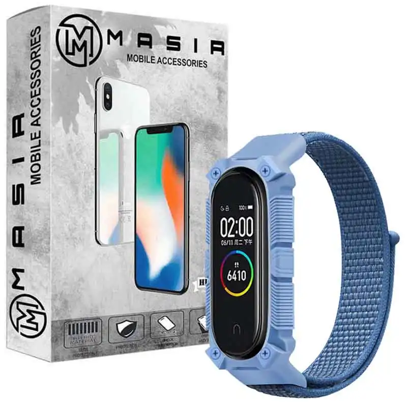 بند مسیر مدل trail مناسب برای مچ بند هوشمند شیائومی Mi band 6 / Mi band 5 / Mi band 4 / Mi band 3