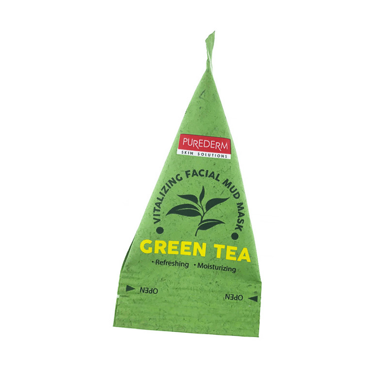 ماسک صورت پیوردرم مدل Green Tea حجم 20 میلی لیتر