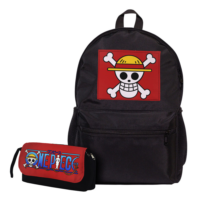 کوله پشتی طرح One Piece به همراه جامدادی