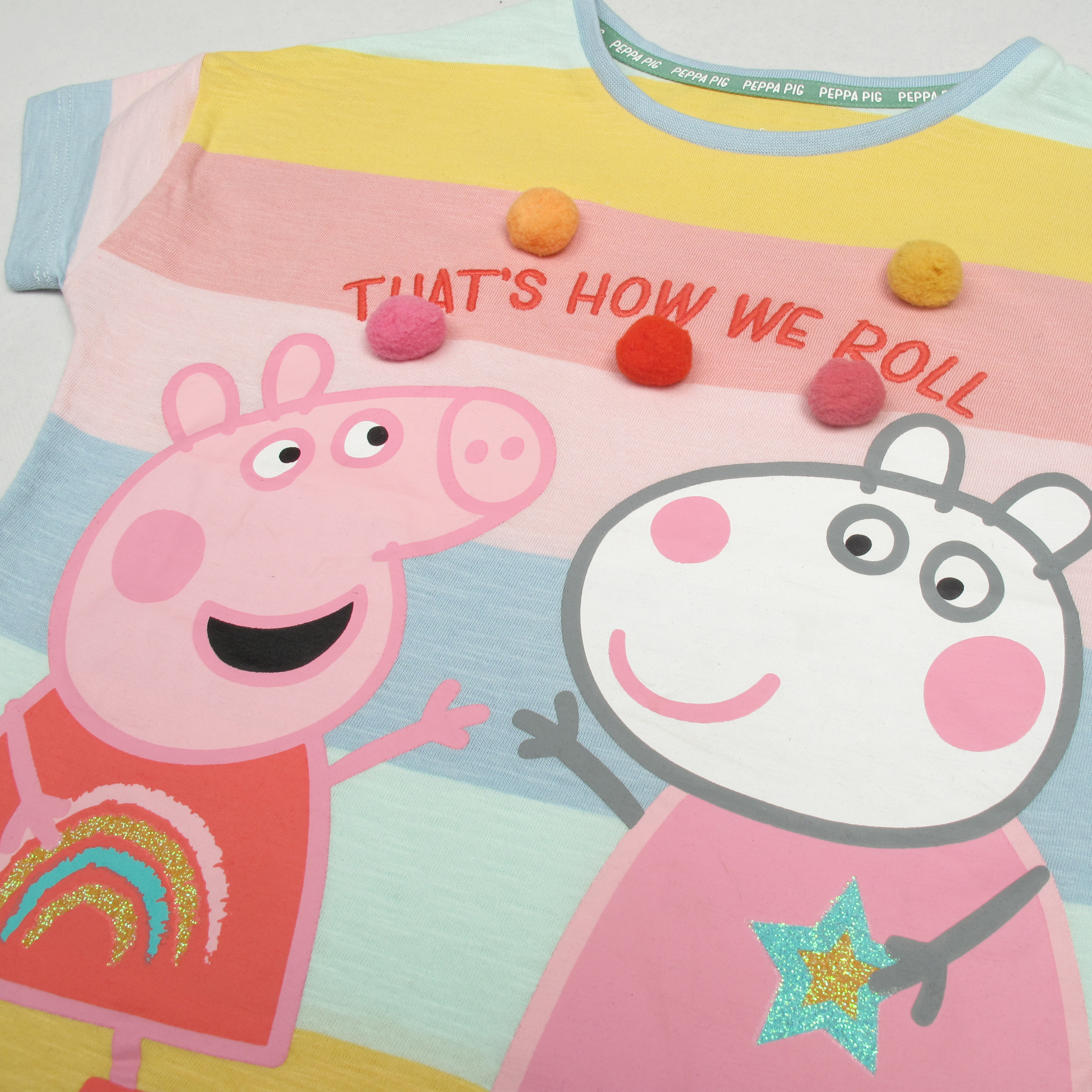 ست تی شرت و لگینگ دخترانه پپا پیگ مدل pp-01-ra