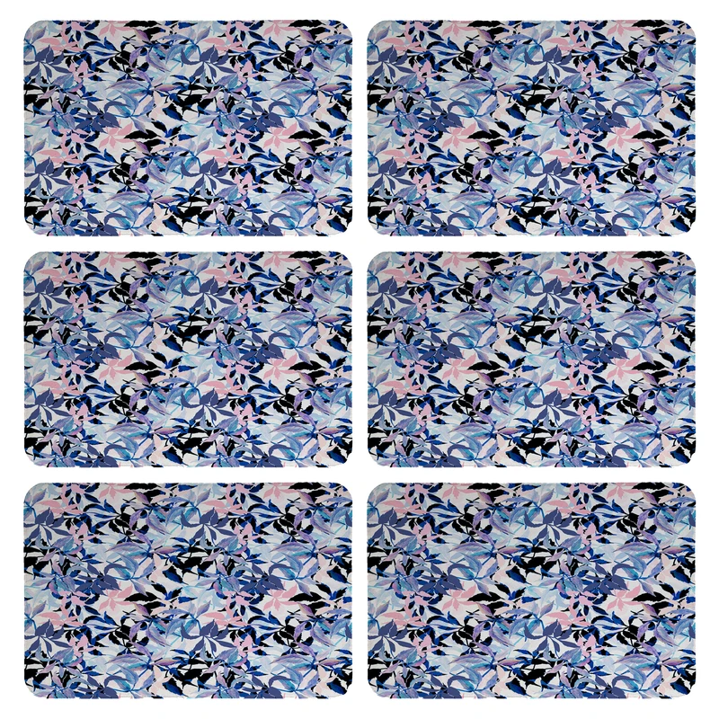 زیربشقابی طرح برگ کد 9244 بسته 6 عددی 