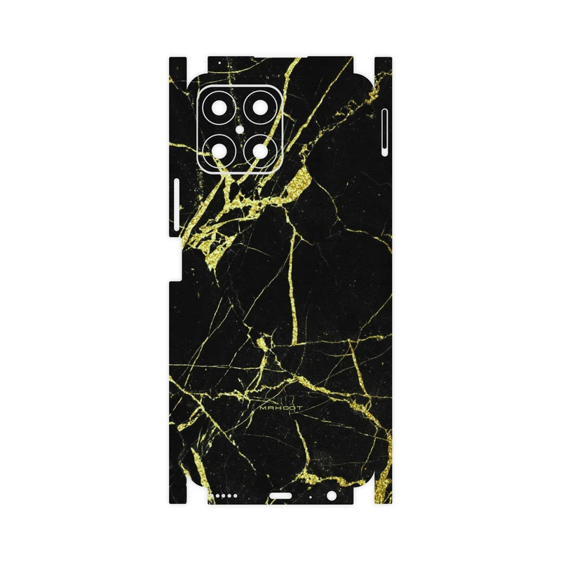 برچسب پوششی ماهوت مدل Graphite-Gold-Marble-FullSkin مناسب برای گوشی موبایل آنر X8