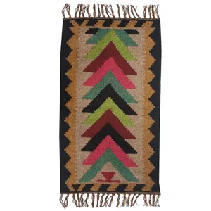 گلیم دستبافت یک متری مدل پادری پشم کد 181