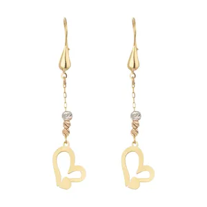 گوشواره طلا 18 عیار زنانه گالری یارطلا مدل قلب کد AG34-16