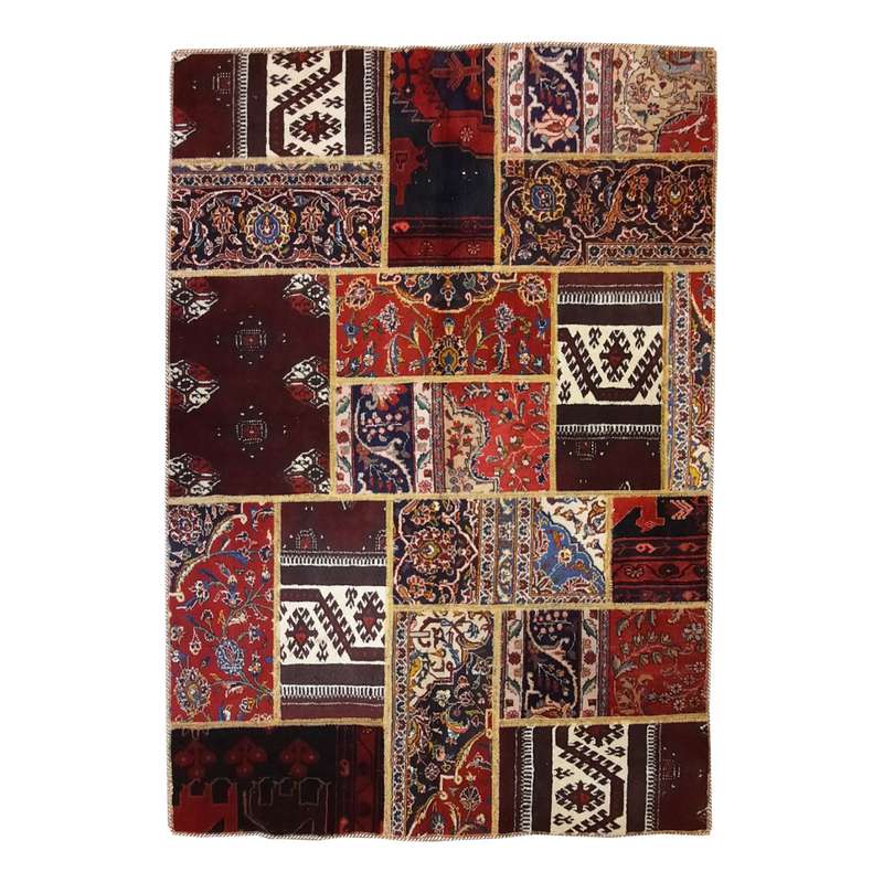 کلاژ فرش دستبافت سه متری مدل چهل تکه کد N.K.P.CO.C9