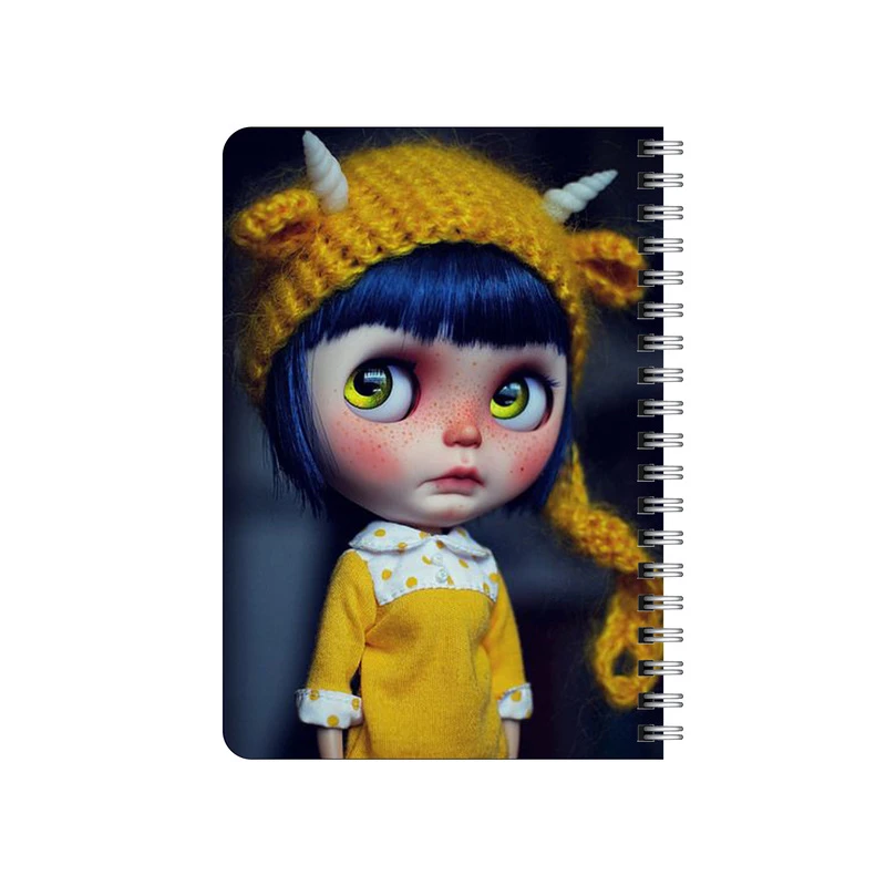 دفترچه یادداشت بامبیلیپ مدل چوبی طرح دختر چشم تیله ای کد 3292575