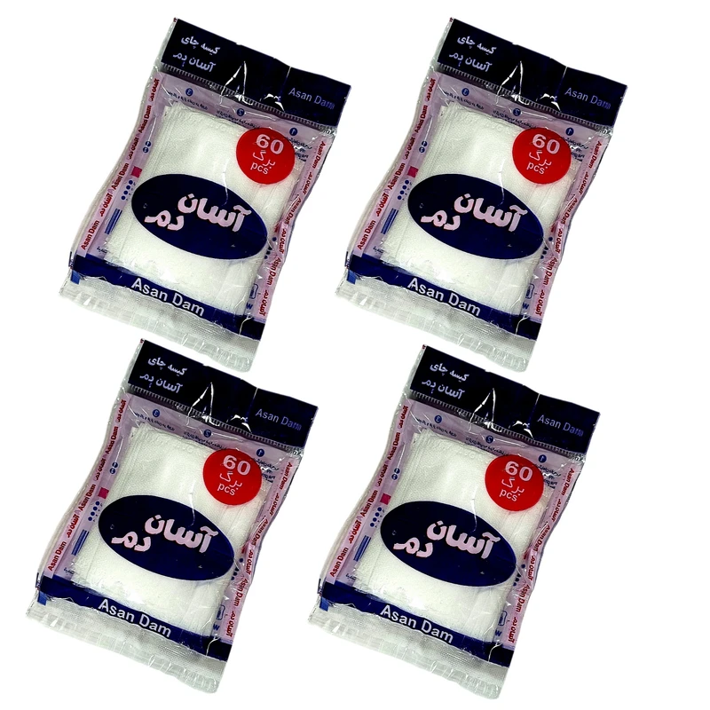 فیلتر چای آسان دم مدل اقتصادی چهار بسته 60 عددی