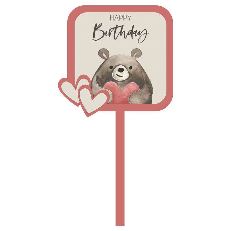 تاپر کیک مدل تولدت مبارک کد 108