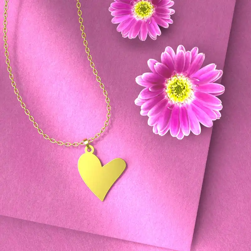 گردنبند طلا 18 عیار زنانه مدوپد کد CA10797