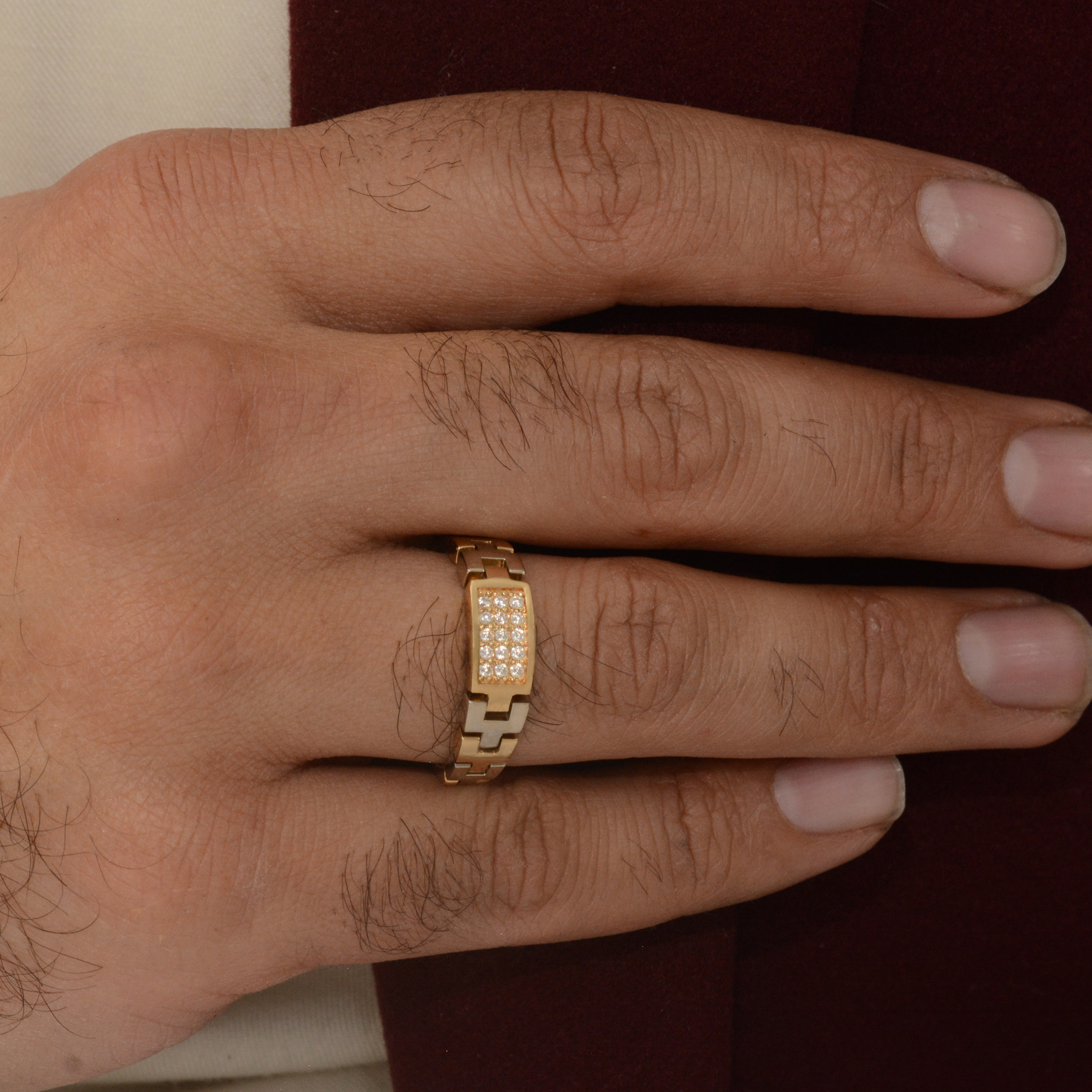 انگشتر طلا 18 عیار مردانه طلای مستجابی کد 63