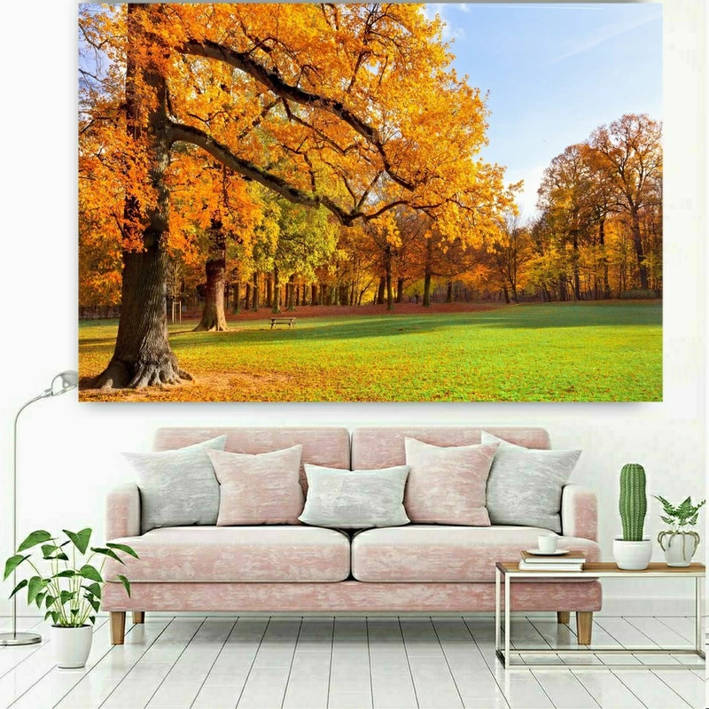 پوستر پارچه ای طرح طبیعت پاییز مدل SDA71129