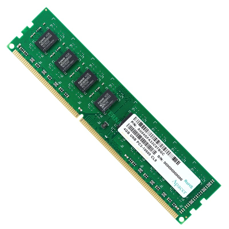 رم دسکتاپ تک کاناله 1333 مگاهرتز اپیسر مدل UNB PC3-10600 CL9  ظرفیت 4 گیگابایت