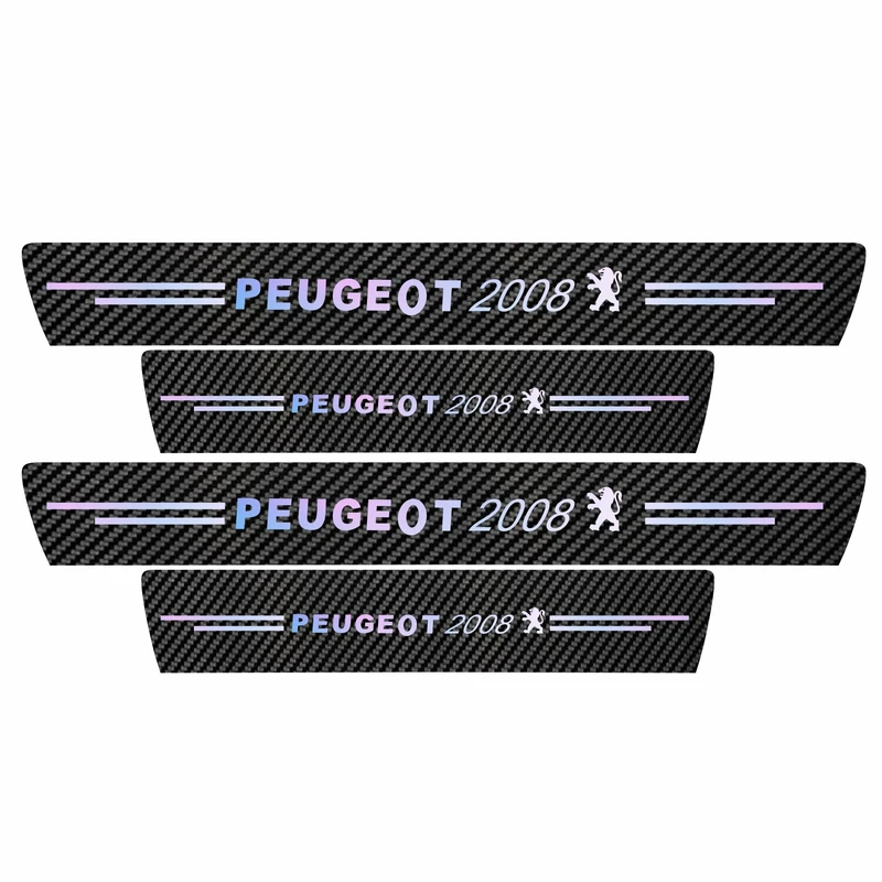 برچسب پارکابی خودرو سولگی مدل کربن کد J70 مناسب برای پژو 2008 بسته 4 عددی