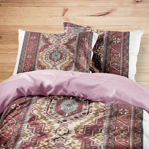 سرویس روتختی مدوپد طرح فرش بلوچ دوترنج مدل C-balouch09 یک نفره 4 تکه