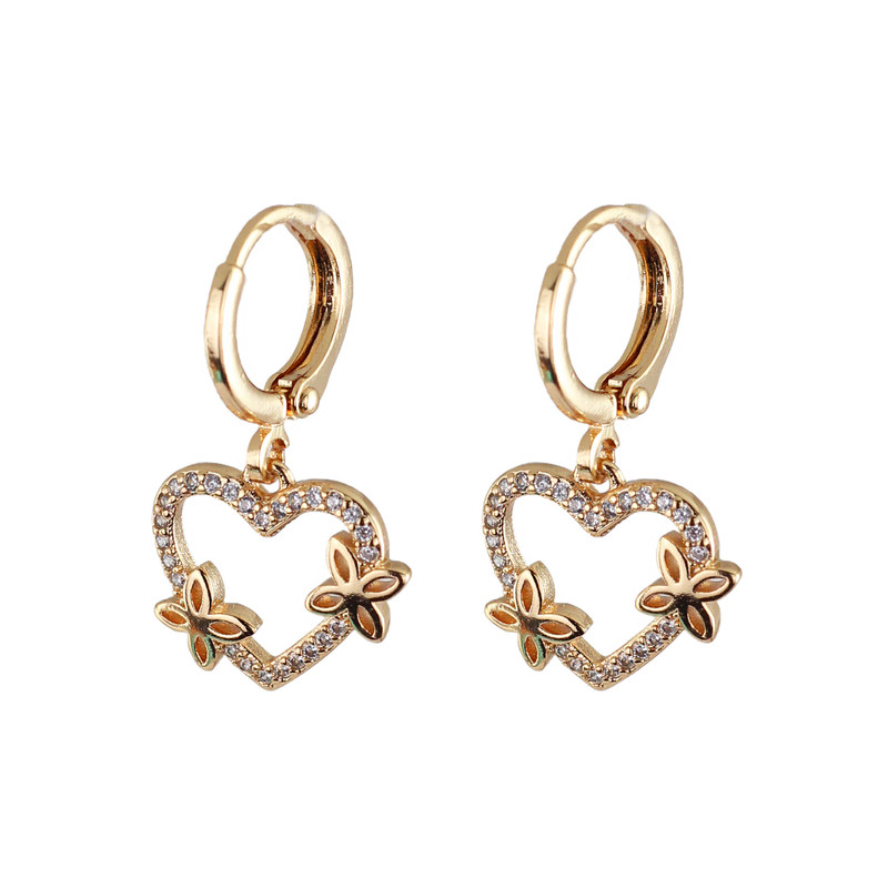 گوشواره زنانه وای اس ایکس مدل قلب کد J625