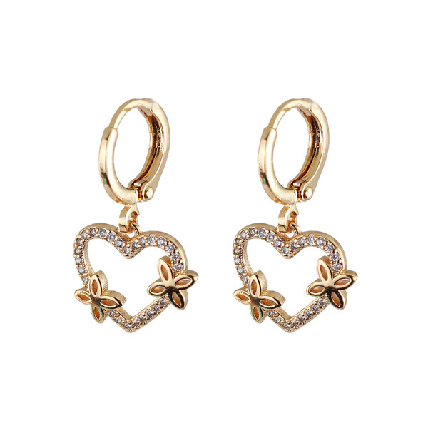 گوشواره زنانه وای اس ایکس مدل قلب کد AAC625