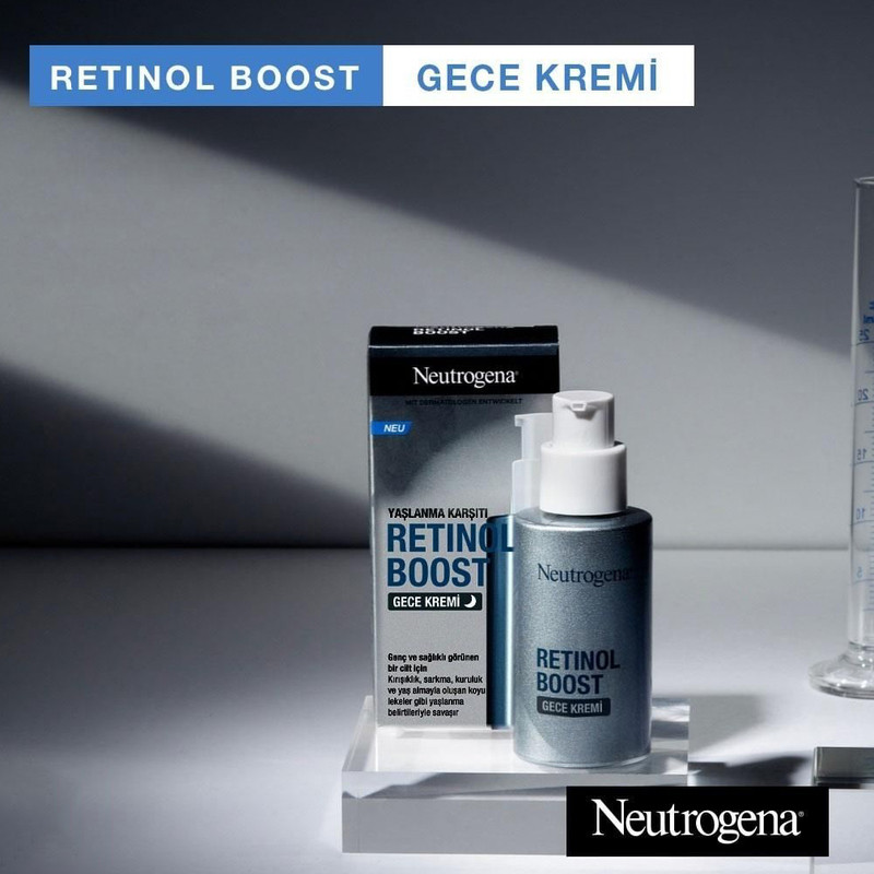 کرم شب ضد چروک نوتروژینا مدل Retinol Boost حجم 50 میلی لیتر