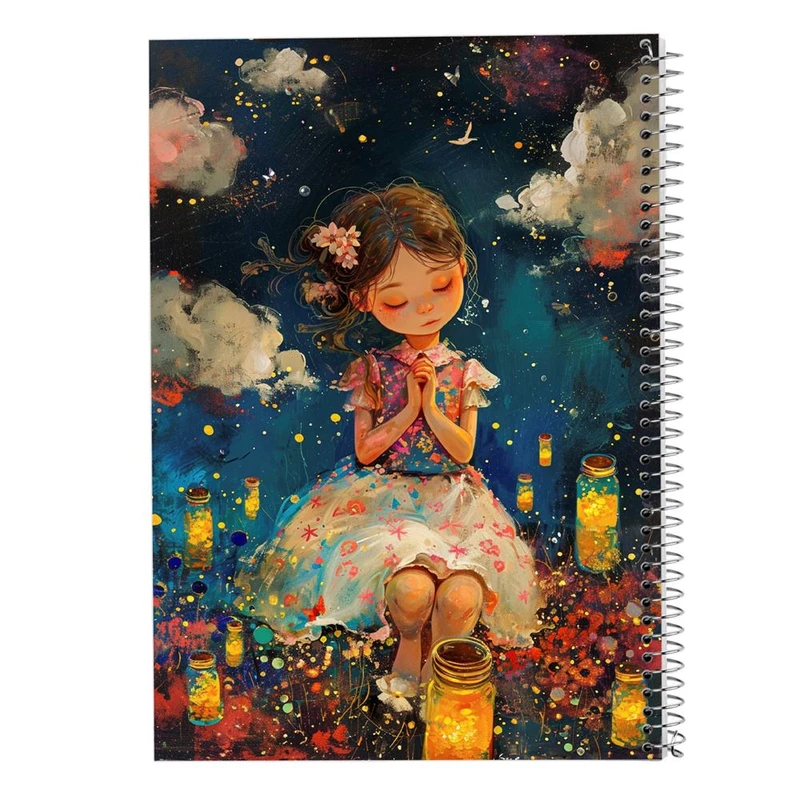 دفتر شطرنجی 50 برگ مدوپد طرح دخترانه کد DF15715