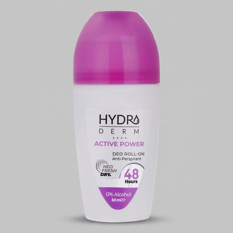 رول ضد تعریق زنانه هیدرودرم مدل Active Power حجم 50 میلی لیتر