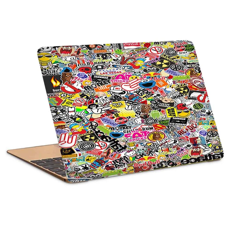 استیکر لپ تاپ طرح grafitti pattern 3کد c-347مناسب برای لپ تاپ 15.6 اینچ