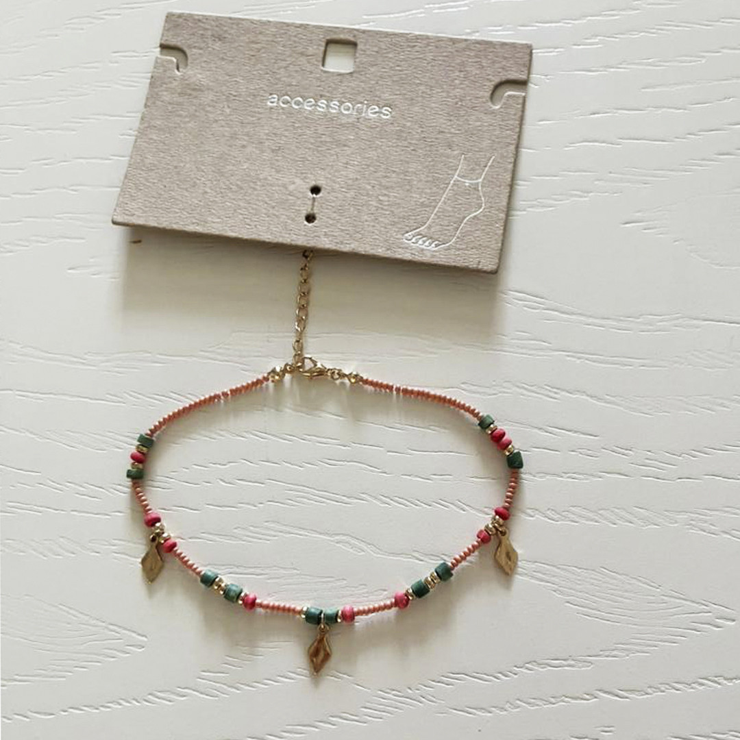 پابند زنانه اکسسورایز مدل مهره پابند زنانه اکسسورایز مدل مهره