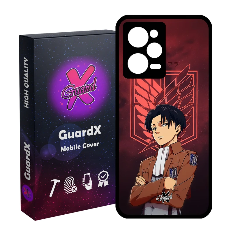 کاور گارد ایکس طرح Levi Anime مدل Glass10478 مناسب برای گوشی موبایل شیائومی Redmi Note 12 Pro 5G/Poco X5 Pro 5G/Note 12 Pro Pro speed