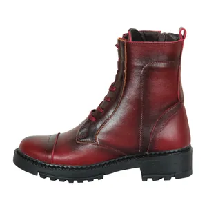 نیم بوت زنانه ست کالکشن مدل 20-20 رنگ زرشکی