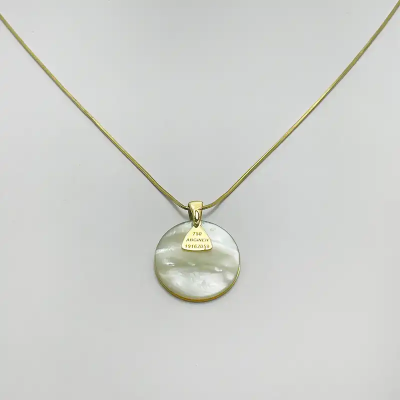 گردنبند طلا 18 عیار زنانه مدل GA003 طرح پروانه