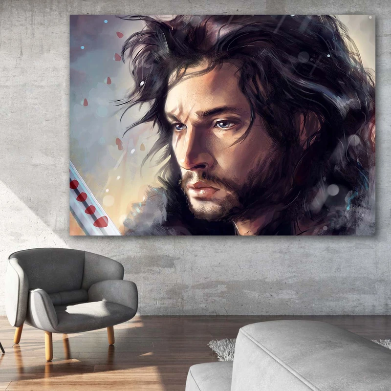 تابلو شاسی طرح جان اسنو مدل Game of Thrones 0794