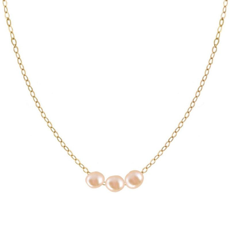 گردنبند طلا 18 عیار زنانه لیردا مدل مروارید 32