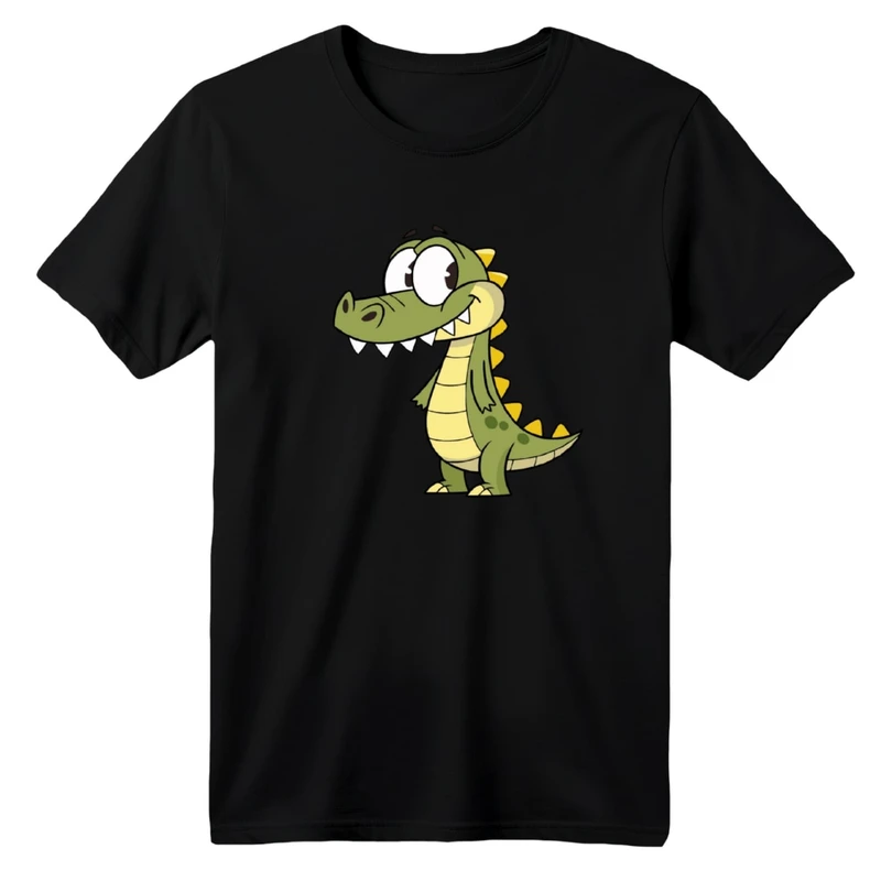 تی شرت آستین کوتاه بچگانه مدل تمساح بامزه