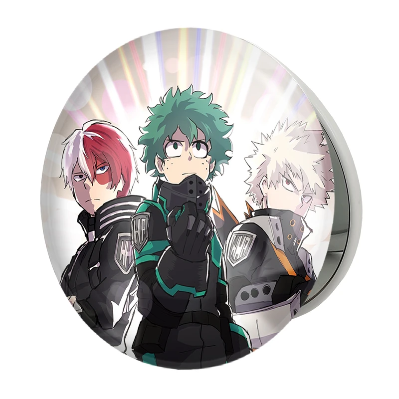 آینه جیبی خندالو طرح انیمه آکادمی قهرمان من My Hero Academia مدل تاشو کد 10077 