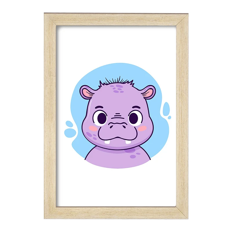 تابلو خندالو مدل اسب آبی حیوانات بامزه کد 37144