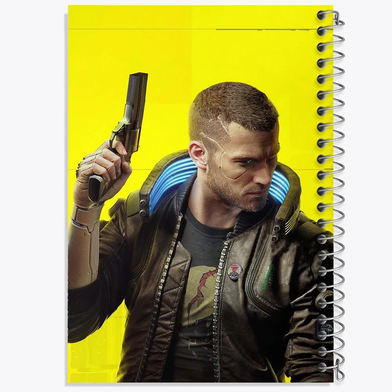 دفتر مشق 100 برگ خندالو طرح کاور رسمی بازی سایبر پانک کد 30560