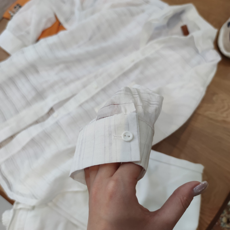 شومیز آستین بلند زنانه مدل رز رنگ سفید