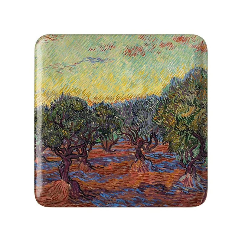 مگنت خندالو مدل نقاشی تاکستان سرخ اثر ونسان ونگوگ کد 25449