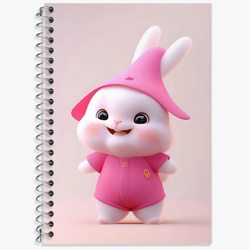 دفتر لغت 50 برگ خندالو طرح خرگوش کیوت کد F5690