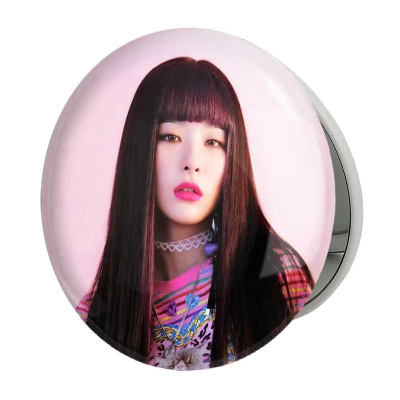 آینه جیبی خندالو طرح سولگی گروه رد ولوت Red Velvet مدل تاشو کد 19630 