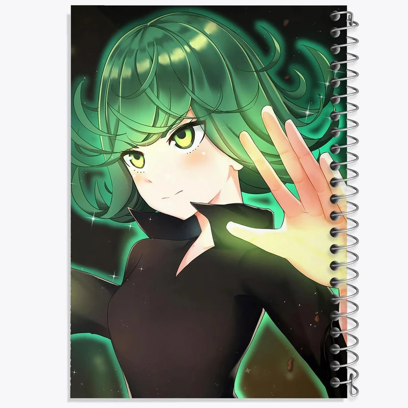 دفتر مشق 100 برگ خندالو طرح تاتسوماکی انیمه مرد تک مشتی One Punch Man کد 11335