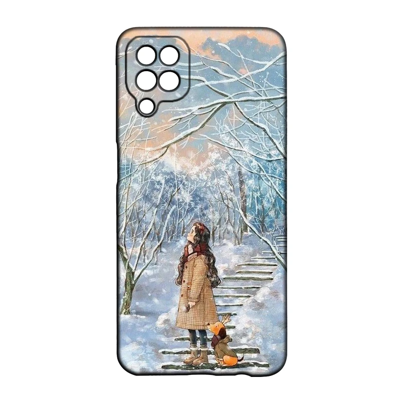 کاور طرح دخترانه کد 275 مناسب برای گوشی موبایل سامسونگ Galaxy A22 4g