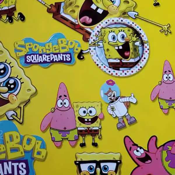 کاغذ کادو مدل باب اسفجی بسته 10 عددی