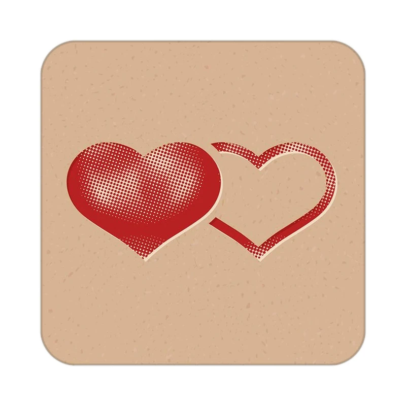 زیر لیوانی کاکتی طرح عاشقانه مدل mp38550