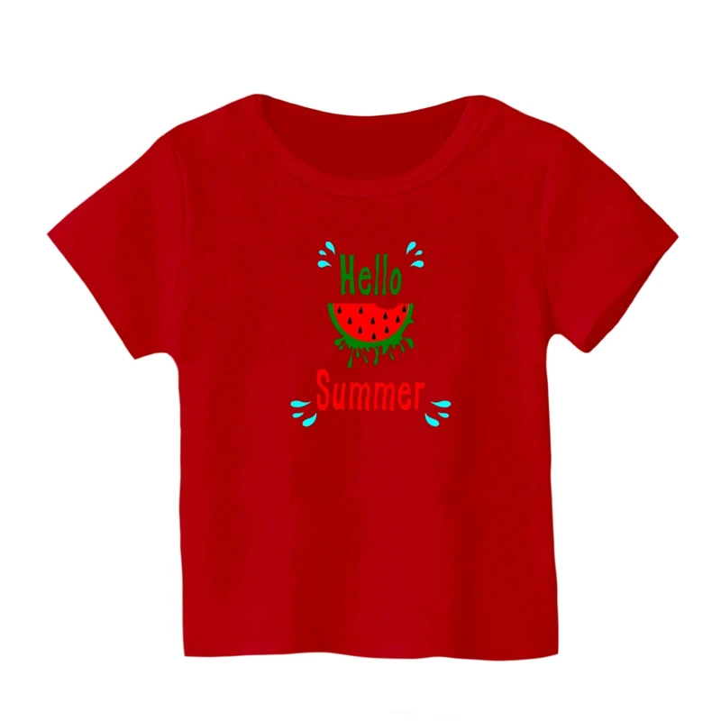 تی شرت آستین کوتاه بچگانه مدل هندوانه یلدایی کد 11